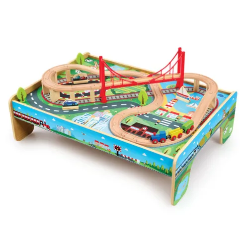 Early Learning Centre Wooden Little Town Train Table