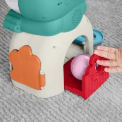 Fisher-Price Light-Up And Roll Frog Musical Ball Drop Activity Toy