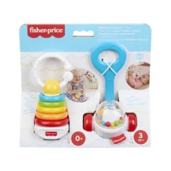 Fisher-Price Newborn Classics Rattle and Sensory Toy 2 Pack
