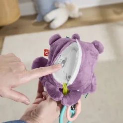 Fisher-Price Sing & Go Purple Monkey Clip-On Sensory Pram Toy