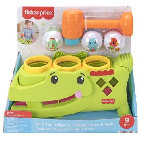 Fisher-Price Sit And Tap Rolligator Activity Toy