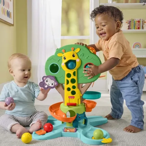 Fisher-Price Sit-To-Stand Jungle Tree Activity Toy