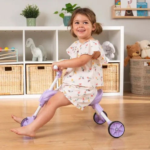 Foldee Lilac Unicorn Ride On