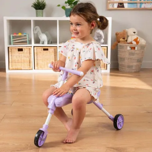 Foldee Lilac Unicorn Ride On