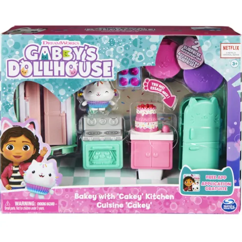 Gabby's Dollhouse Bakey with Cakey Kitchen Set