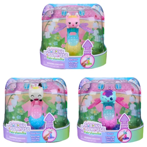 Gabby's Dollhouse Fairylandia, Kitty Fairy Flutter-riffic Fairy Ring (Styles Vary)