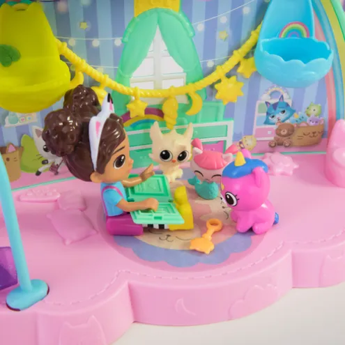 Gabby's Dollhouse Kitty Care Ear Purrfect Playroom Playset