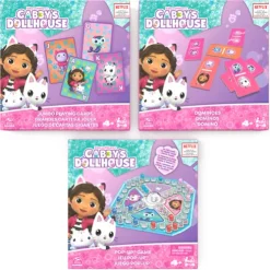 Gabby's Dollhouse Mini Board Game Bundle