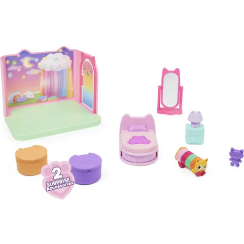 Gabby's Dollhouse Pillow Cat Sweet Dreams Bedroom Playset