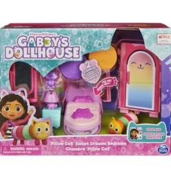 Gabby's Dollhouse Pillow Cat Sweet Dreams Bedroom Playset