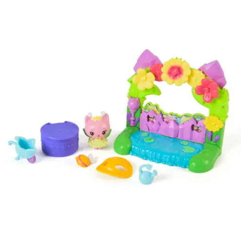 Gabby's Dollhouse Queen Kitty Fairy's Garden Balcony Playset The Movie