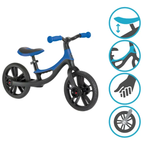 Globber 10 Inch Go Elite Balance Bike Navy Blue