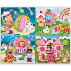 Happyland 4 in 1 Fairytale Puzzles