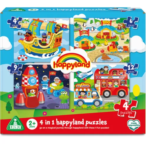 Happyland 4 in 1 Puzzles