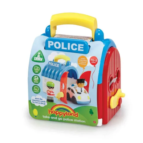 Happyland Take And Go Police Station Playset