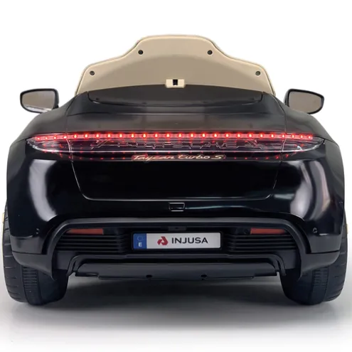 Injusa Porsche Taycan Turbo S 12V Black Electric Ride On Car