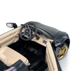 Injusa Porsche Taycan Turbo S 12V Black Electric Ride On Car