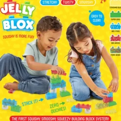Jelly Blox Stash N Stack 2 In 1 Storage Box Building Blocks