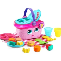 LeapFrog Shapes and Sharing Pink Picnic Basket