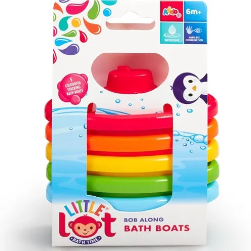 Little Lot Bathtime Bob Along Boats Bath Toy