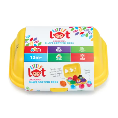 Little Lot Colourful Shape Sorting Eggs