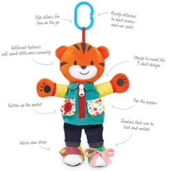 Little Lot Learn to Dress Tiger Pram Toy
