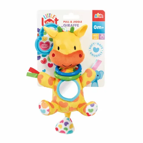 Little Lot Pull & Jiggle Giraffe Pram Toy