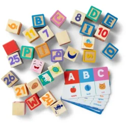 Melissa and Doug Ms. Rachel Wooden Learning Blocks