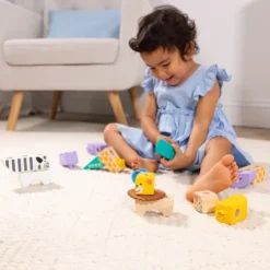 Melissa & Doug Blockables Safari Wooden Block Playset