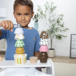 Melissa & Doug Ice Cream Counter Wooden Roleplay Set