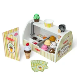 Melissa & Doug Ice Cream Counter Wooden Roleplay Set