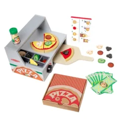 Melissa & Doug Pizza Counter Wooden Roleplay Set