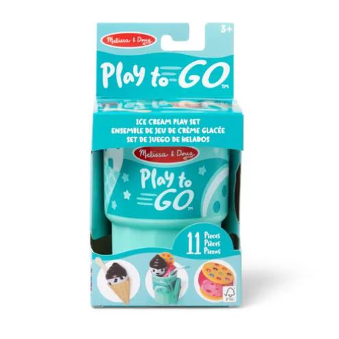 Melissa & Doug Play to Go Ice Cream Food Play Set