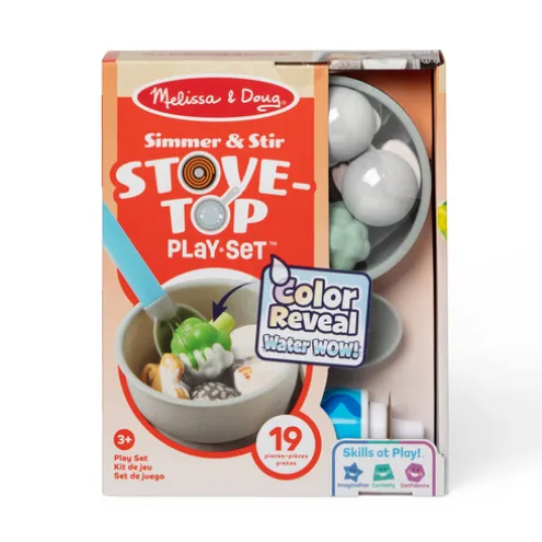 Melissa & Doug Simmer and Stir Stove-Top Wooden Roleplay Set