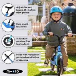 Micro 11 Inch Balance Bike Lite Blue