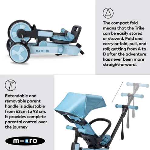 Micro 7 Stage Flexi Trike Blue