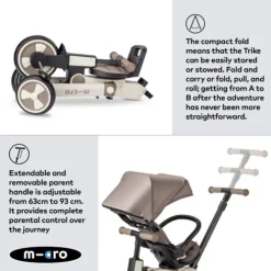 Micro 7 Stage Flexi Trike Brown