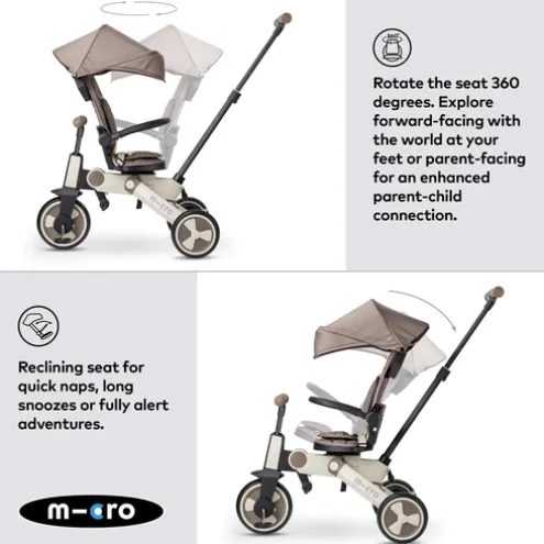 Micro 7 Stage Flexi Trike Brown