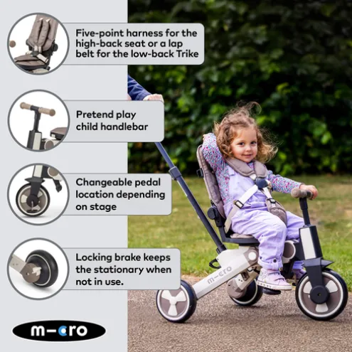 Micro 7 Stage Flexi Trike Brown