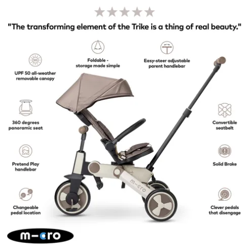 Micro 7 Stage Flexi Trike Brown