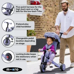Micro 7 Stage Flexi Trike Purple
