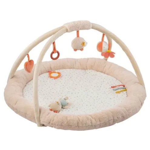 Nattou Mila, Zoe and Lana Stuffed Playmat with Arches