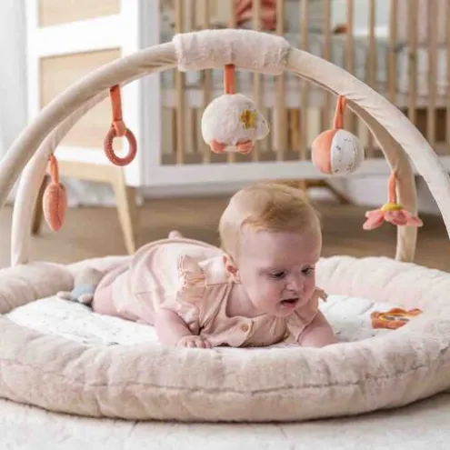 Nattou Mila, Zoe and Lana Stuffed Playmat with Arches
