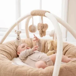 Nattou Teddy Stuffed Playmat with Arches
