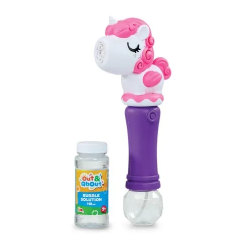Out and About Unicorn Bubble Wand