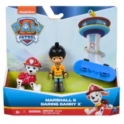 Paw Patrol Marshall and Daring Danny X Figures