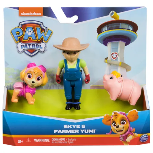 Paw Patrol Skye and Farmer Yumi Figures