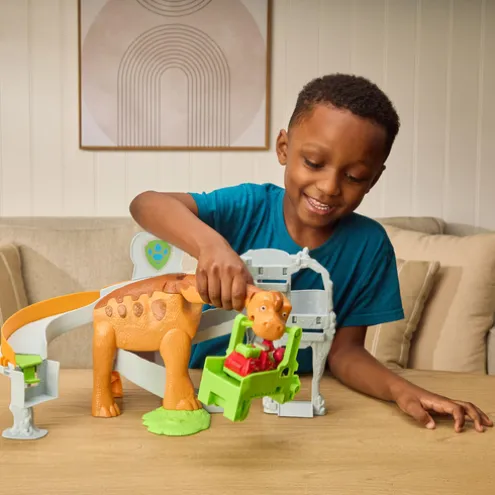 Paw Patrol The Dino Movie Lift and Race Dino Playset