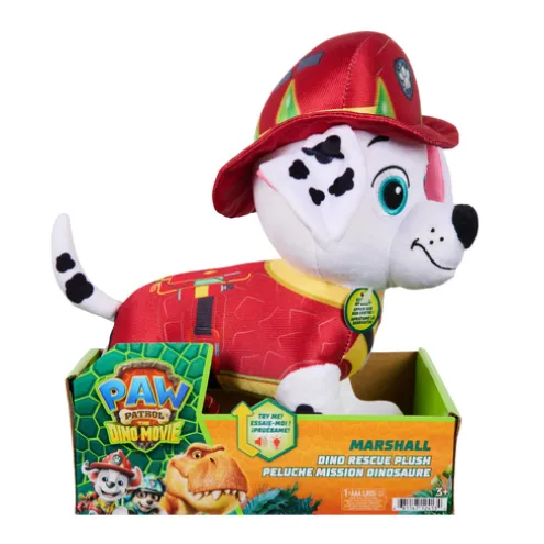 Paw Patrol The Dino Movie Marshall Dino Rescue Soft Toy