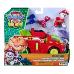 Paw Patrol The Dino Movie Marshall Dino Rescue Fire Truck Playset
